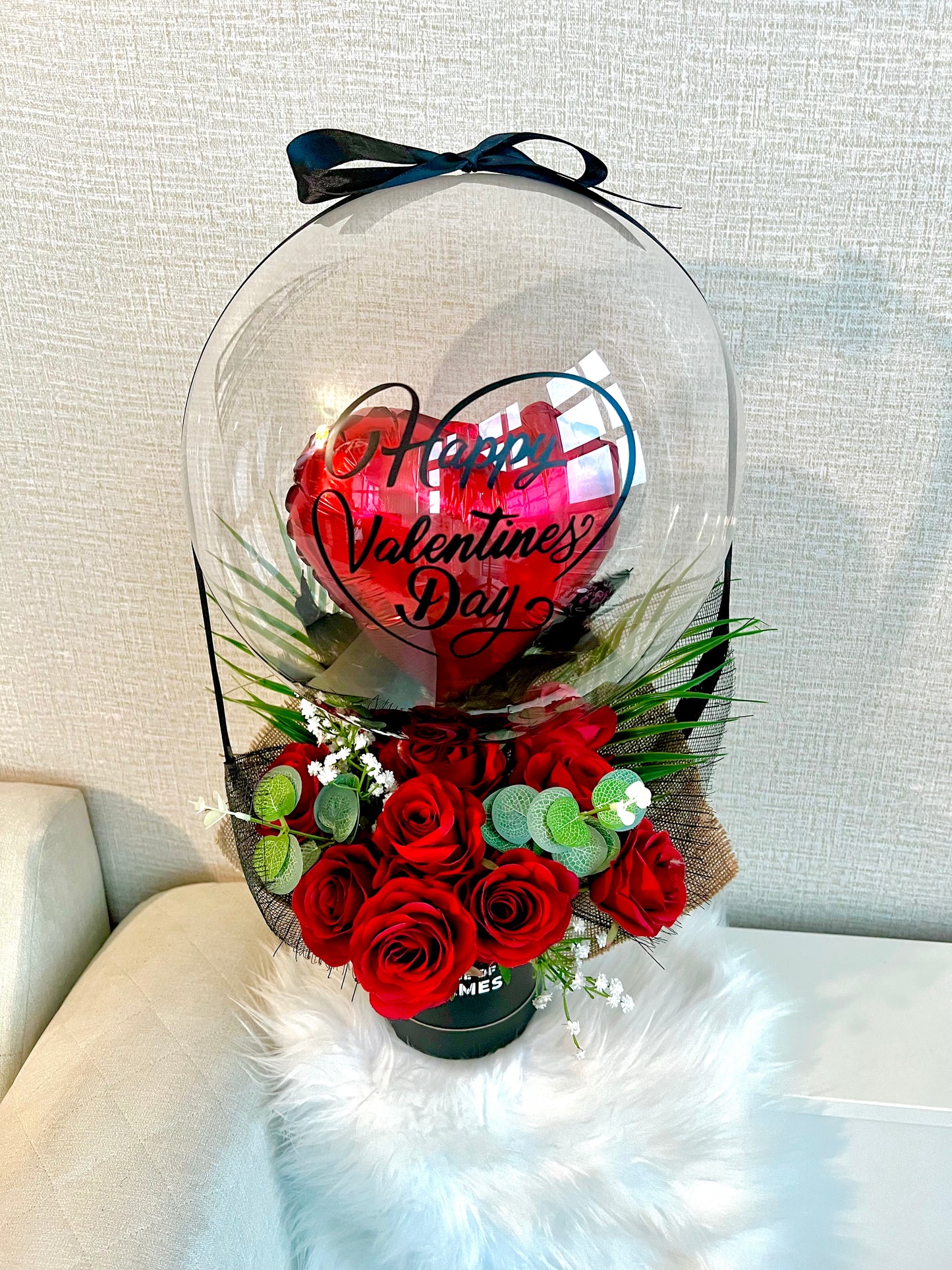 Valentines Red Heart Balloon Gift