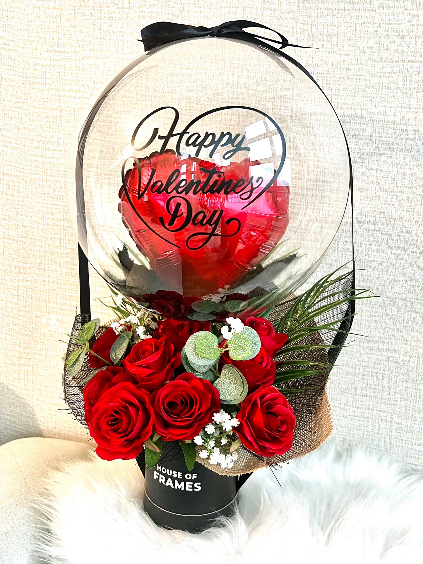 Valentines Red Heart Balloon Gift