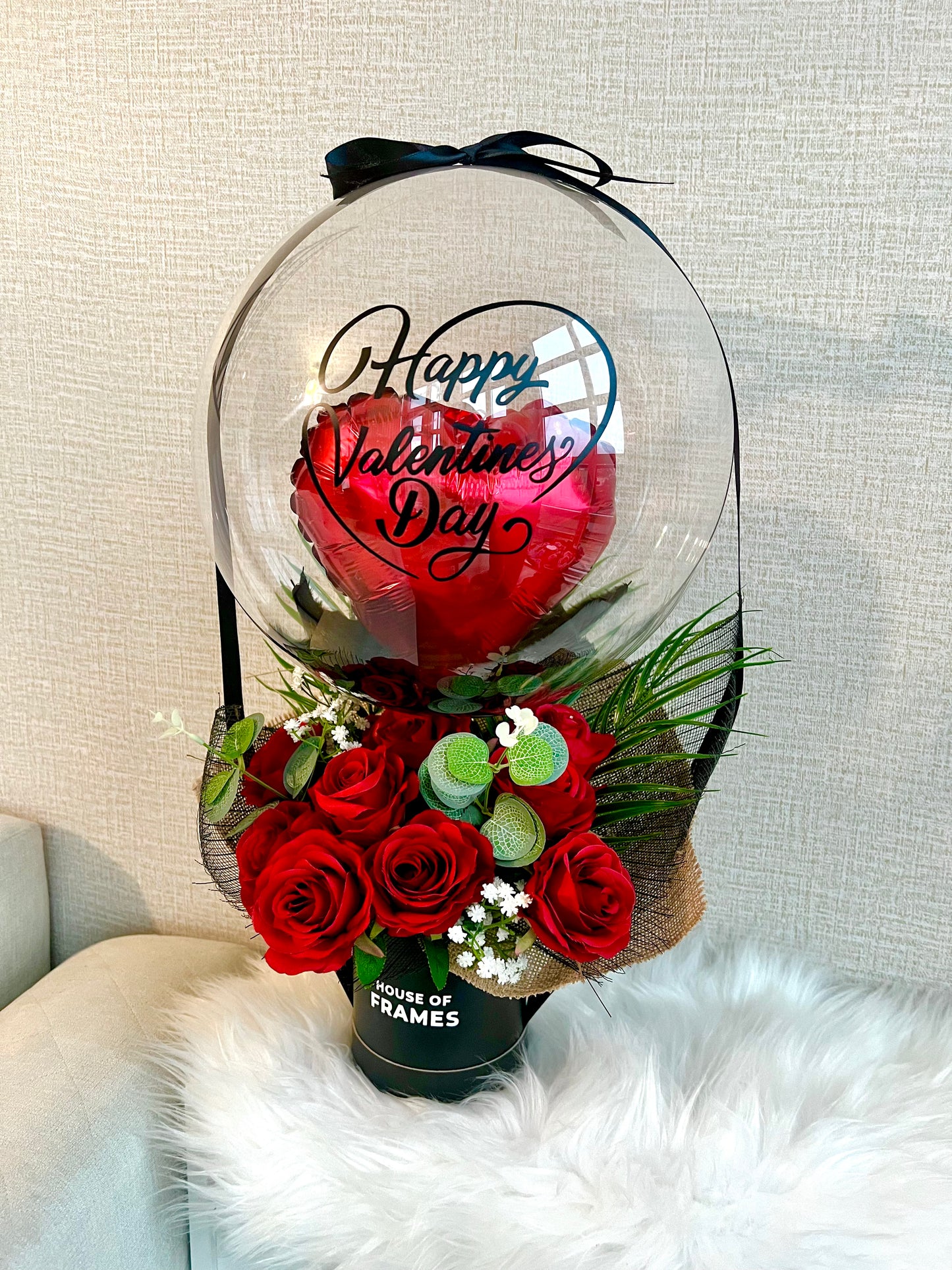 Valentines Red Heart Balloon Gift