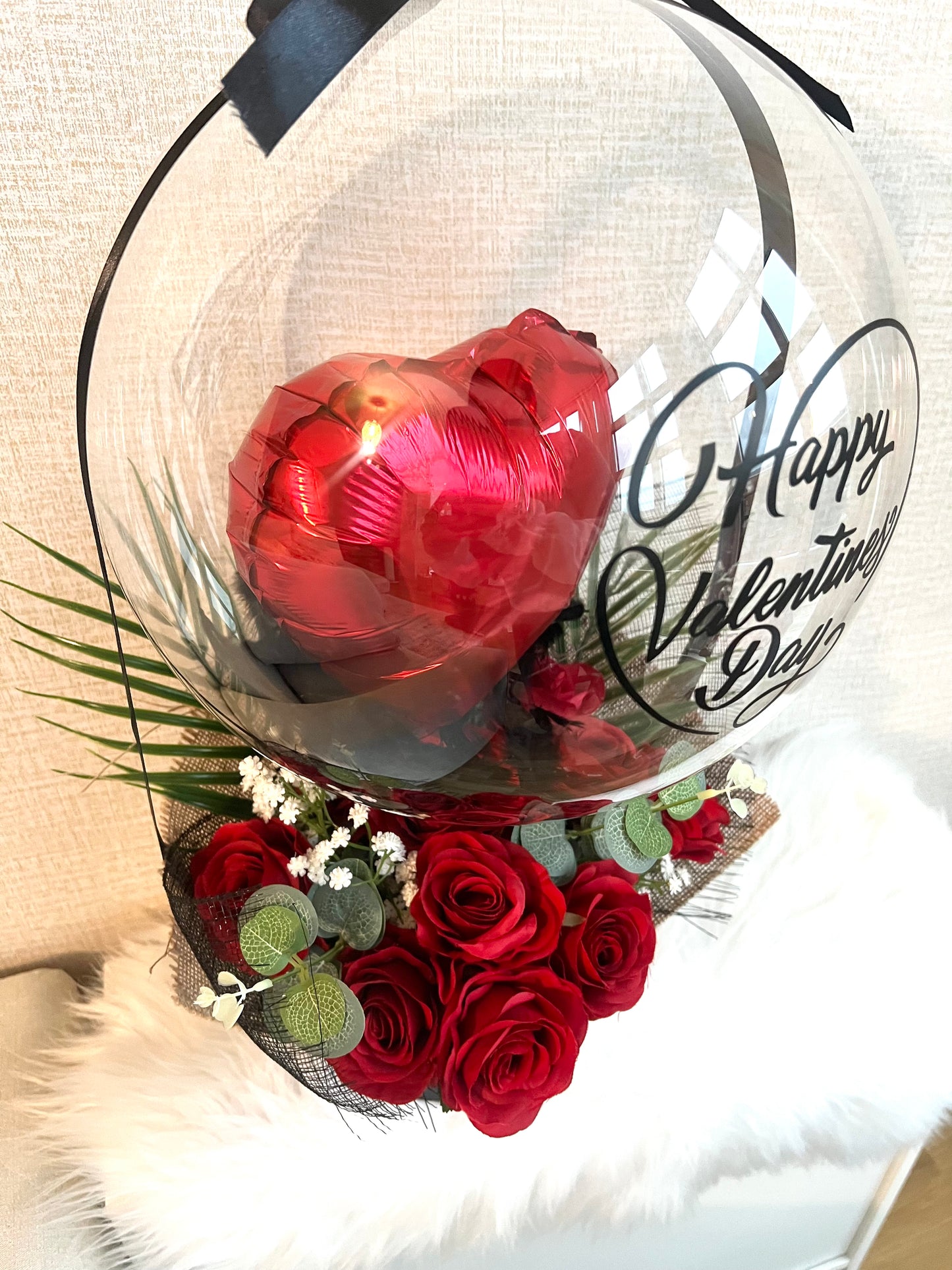 Valentines Red Heart Balloon Gift