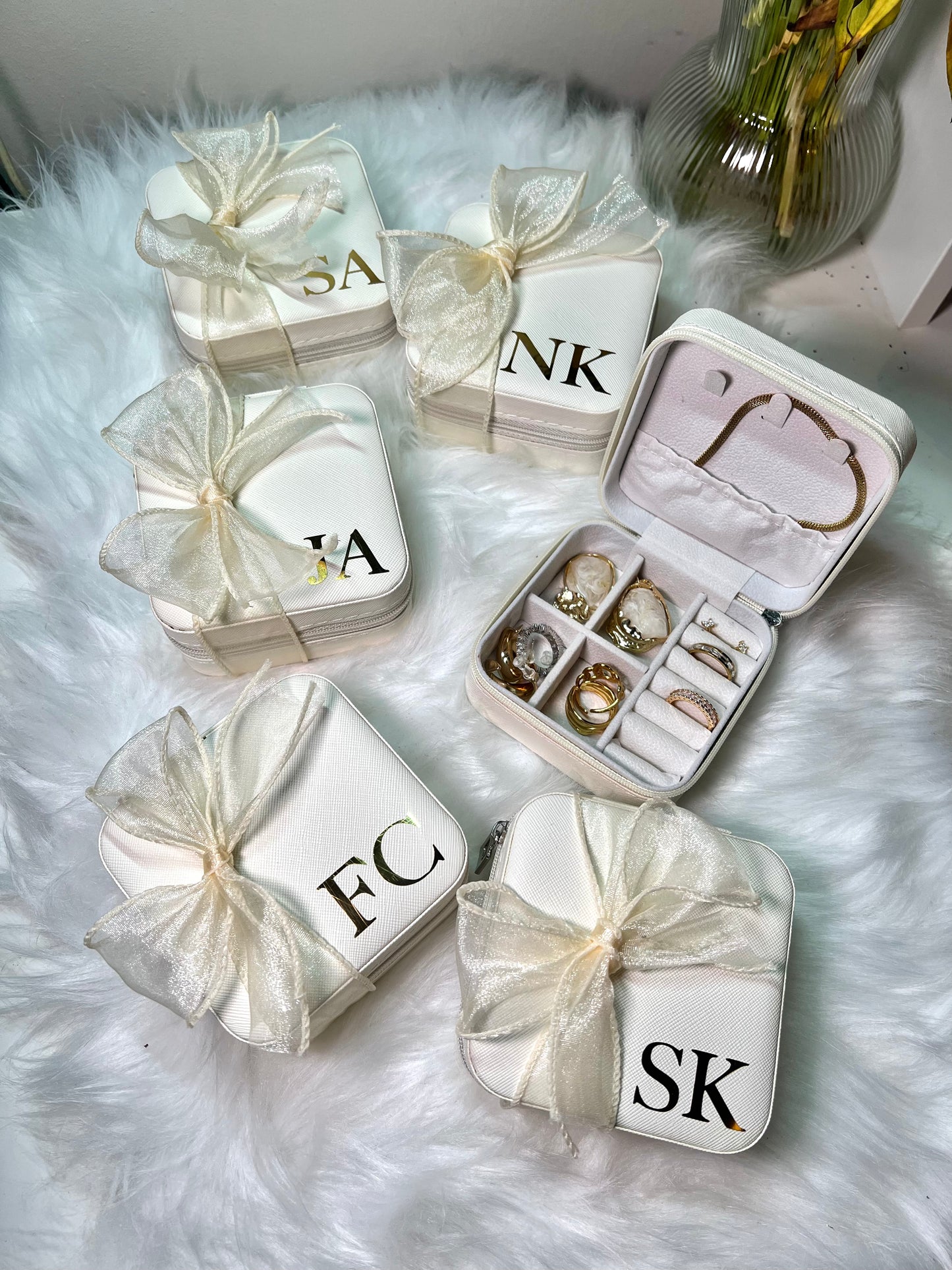 Custom Initials Jewellery Box