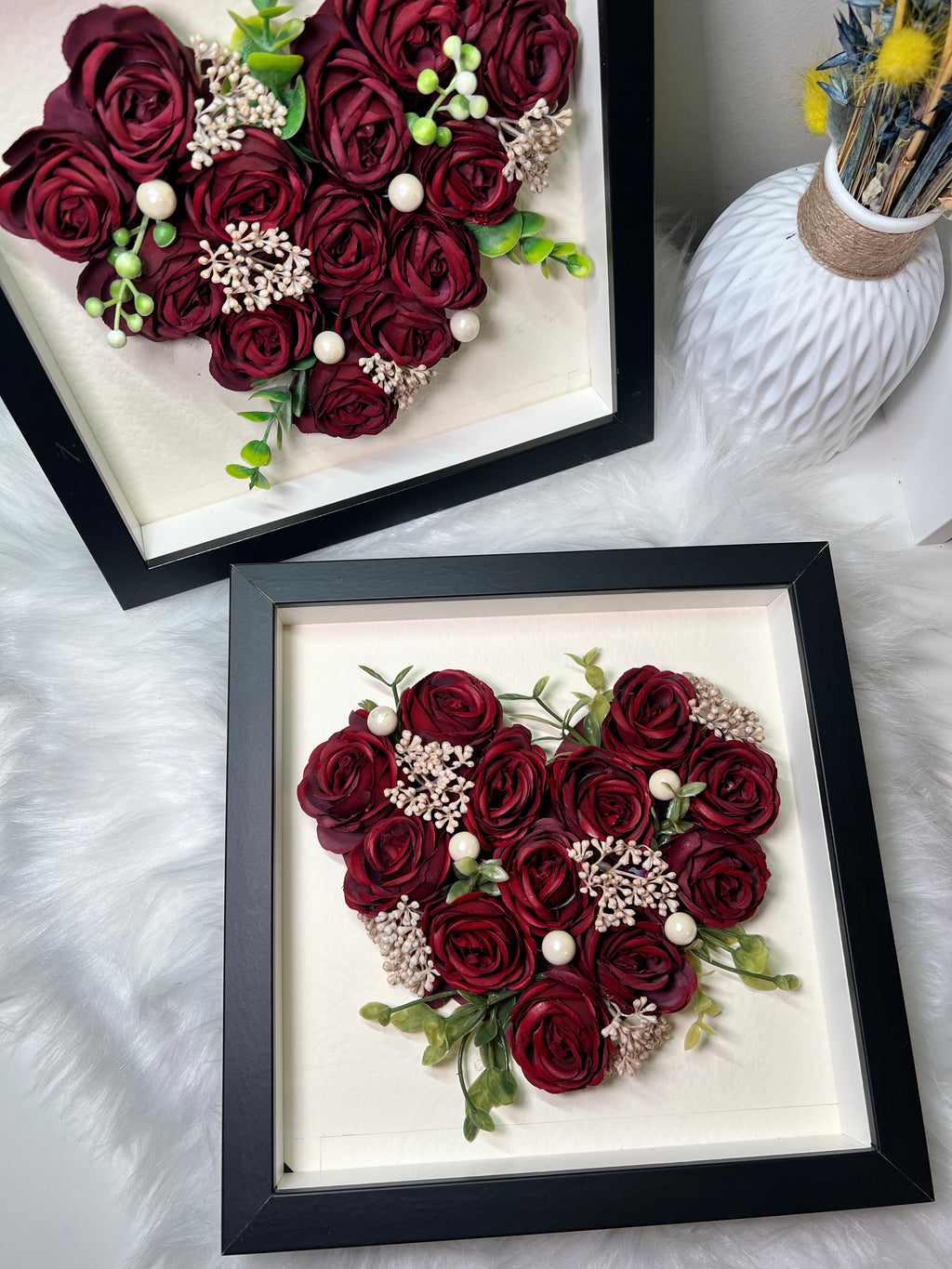 Red Rose Heart Frame