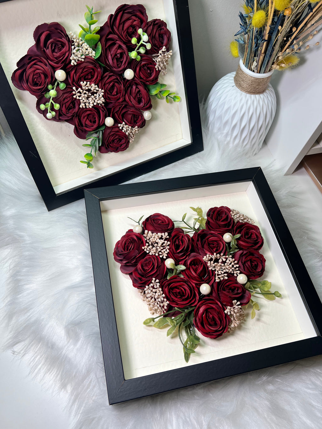 Red Rose Heart Frame