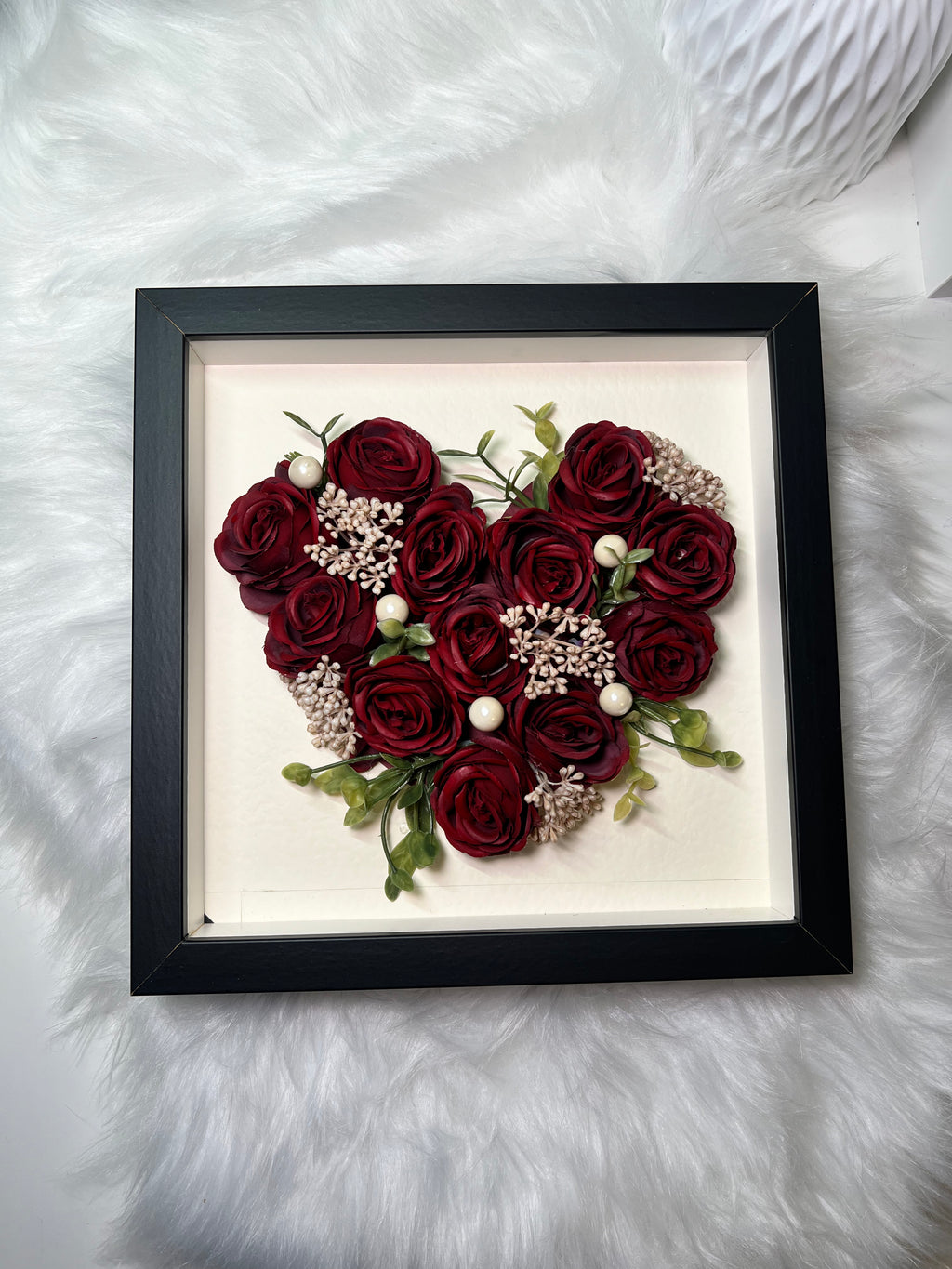 Red Rose Heart Frame
