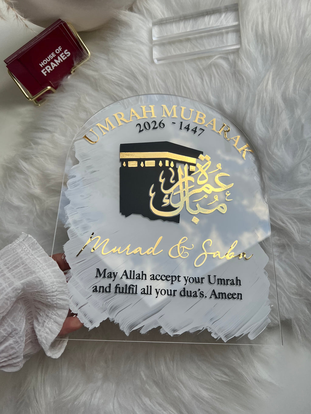 Umrah Mubarak Decor Stand Sign