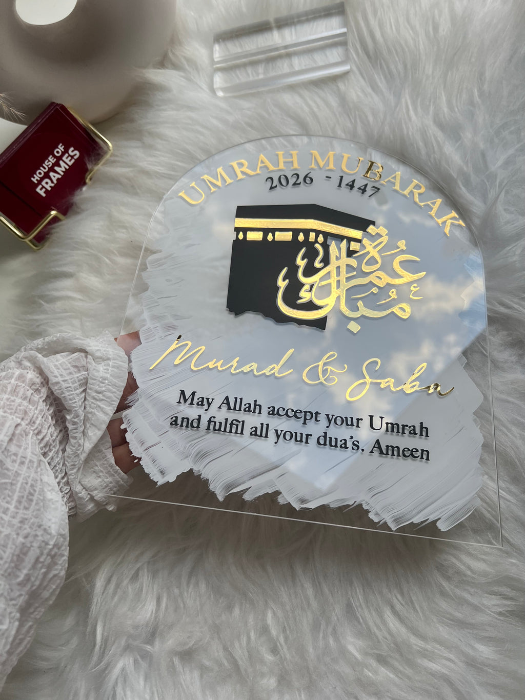 Umrah Mubarak Decor Stand Sign