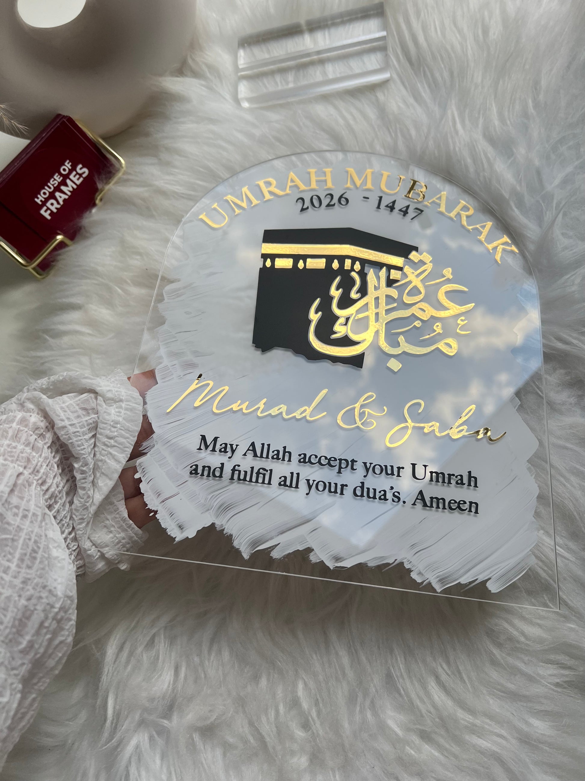 Umrah Mubarak Decor Stand Sign