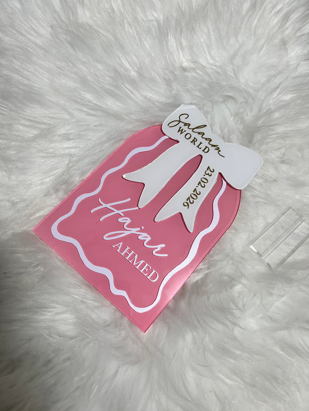 'Salaam World' Baby Girl Sign (Mini)